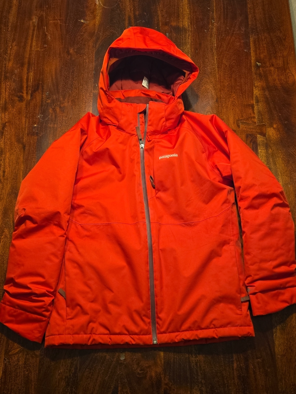 Patagonia Bright Red Hooded Ski Jacket